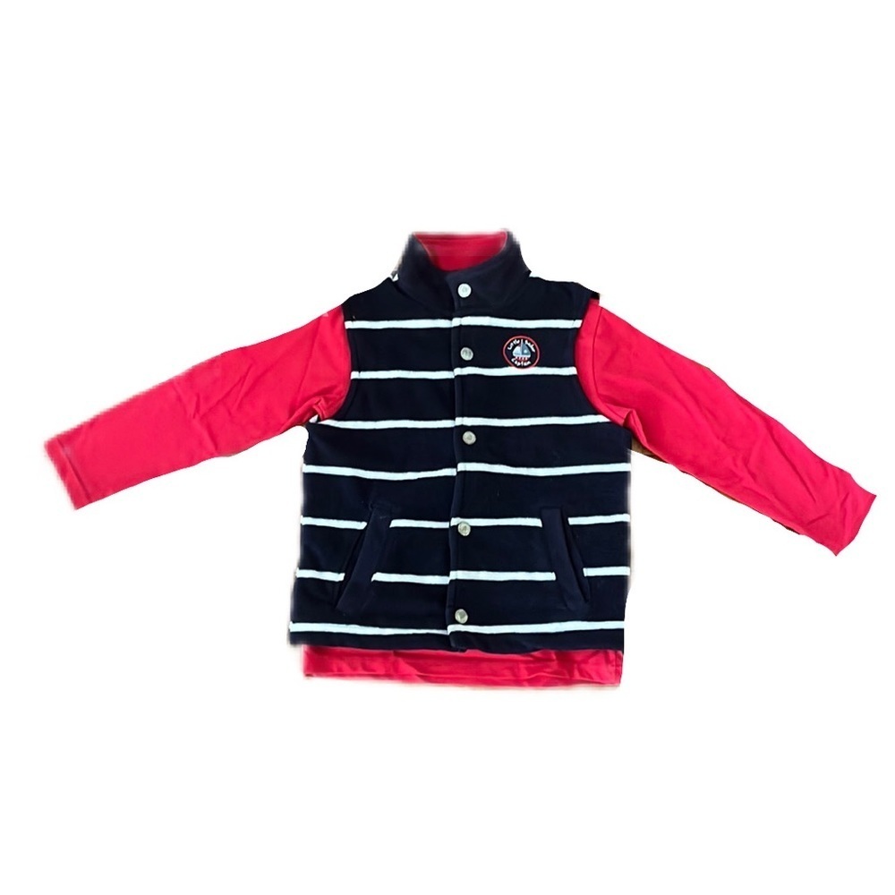 Kid’s Headquarters Long Sleeves Tee and Fleece Vest